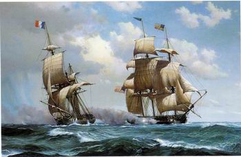 Seascape, boats, ships and warships. 104